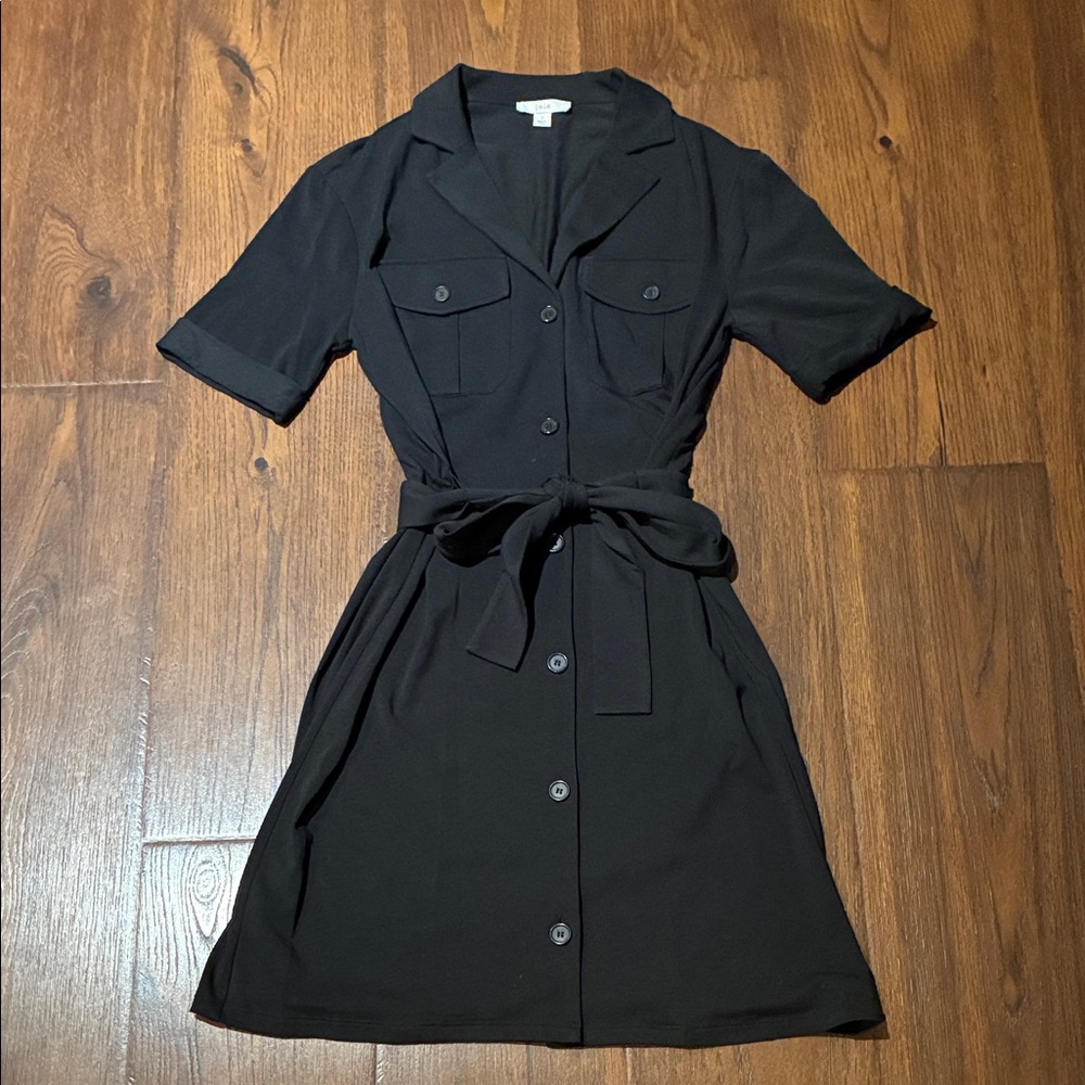 Joie Black Mini Shirt Dress